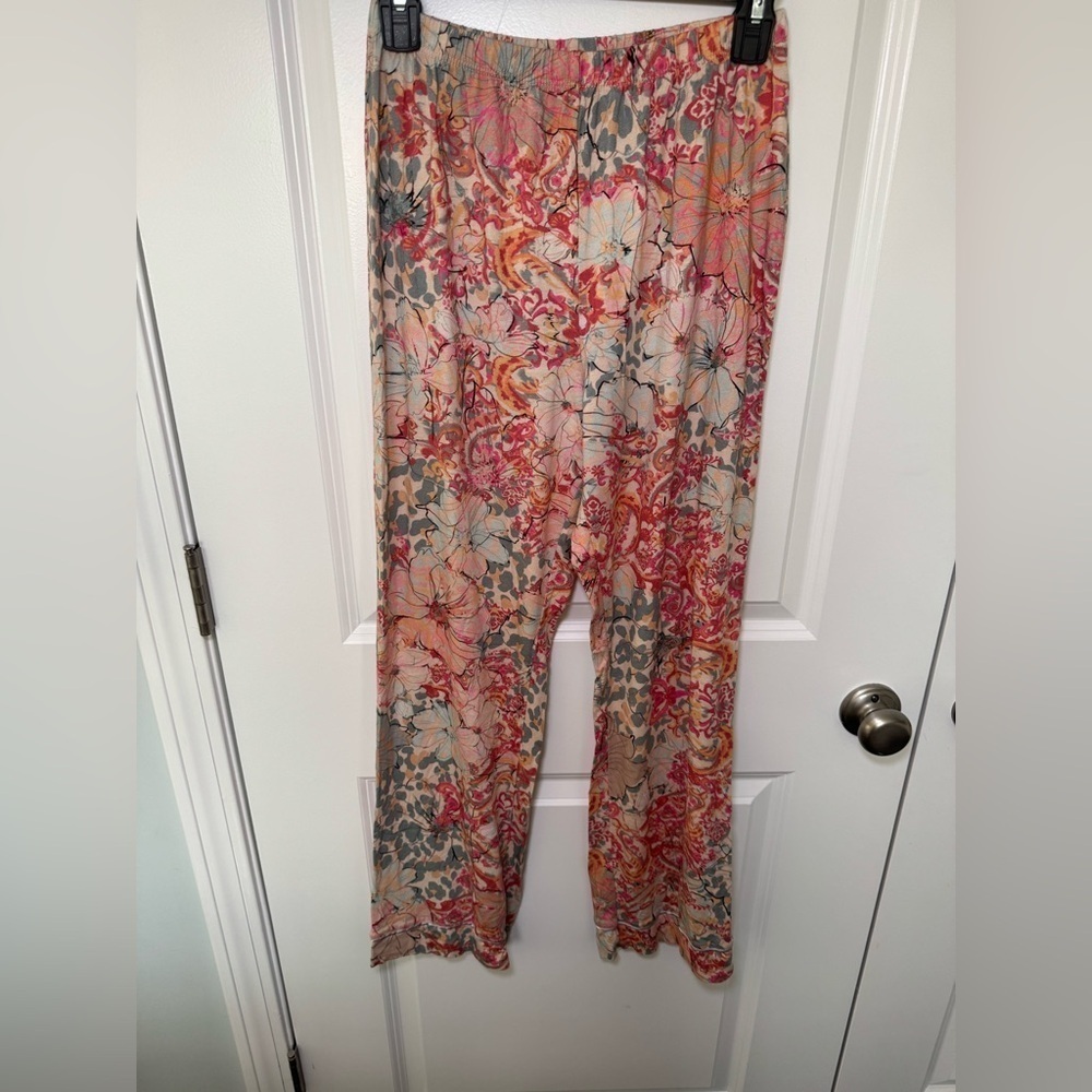 Johnny Was Floral Pajama Pants Size XS